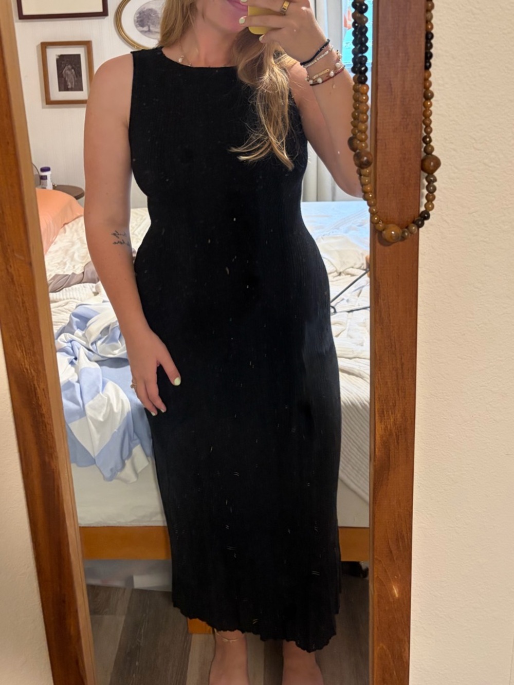 a new day Black Sleeveless Maxi Dress